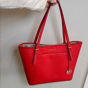 Michael Kors Scarlet Red Tote Bag